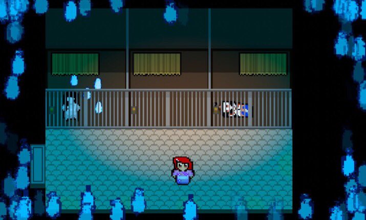 KitsuneProjectS's tweet photo. We're back from our mini hiatus to give you a screenshot of a darker level of The Girl with the Kitsune Husband. Can you spot any familiar Yokai?

#gamedev #indiegame #indiedev #yokai #screenshotsaturday #gamedevelopment #pixelart https://t.co/KyXt6v51gJ