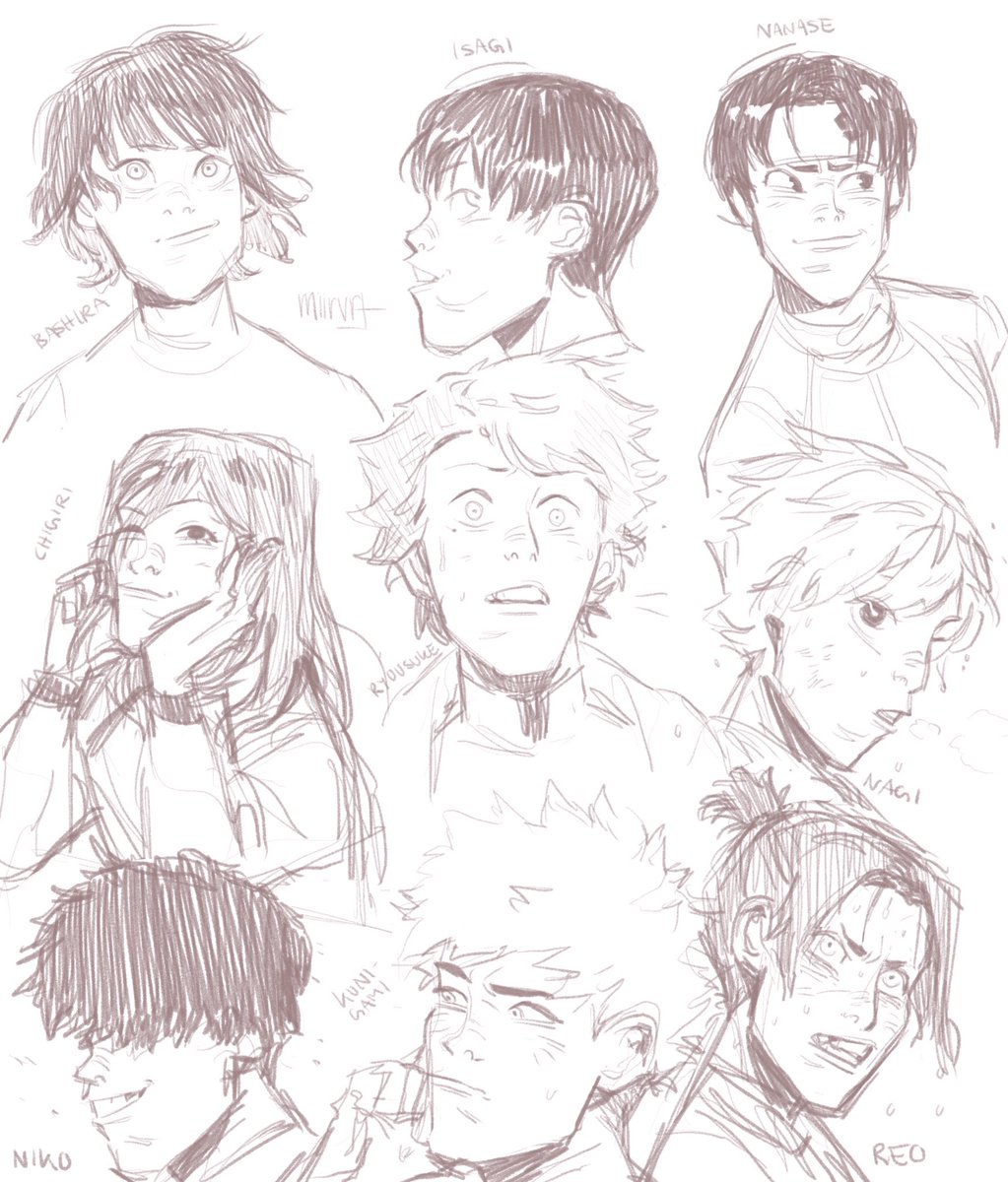 blue lock sketch page, thank u for the suggestions everyone 