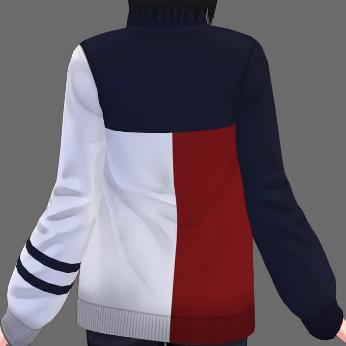 BOOTHでVRoid用のテクスチャを販売しました!【VRoid】オリジナルジャージ【男女兼用】 | 明石ロノア百貨店  #booth_pm #VRoid #Vroidファッション #Vコーデ #Vtuber #VRChat 