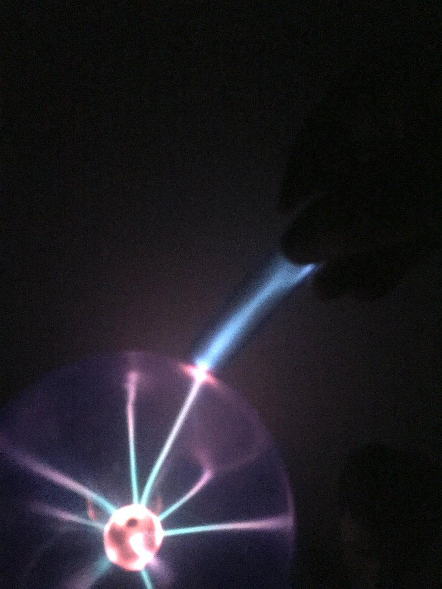 Krypton  #elementphotos. Not the green glowing rocks of Superman, but a colourless gas that glows blue in a discharge tube.