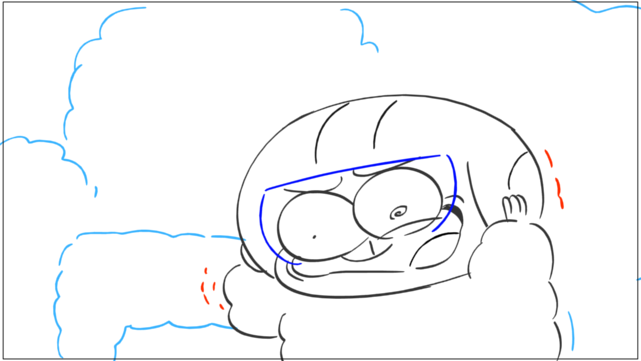 Messed up Cricket was also really fun to draw! Going apeshit with the weird off-model faces makes me a happy camper 
