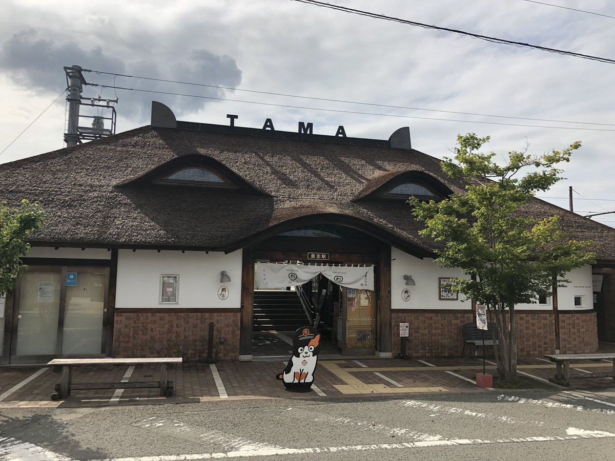 _YPY_'s tweet photo. 貴志駅だニャン https://t.co/oDOfE2riSS