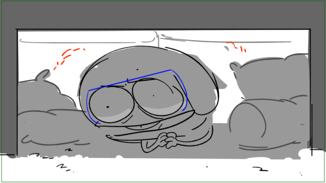 Messed up Cricket was also really fun to draw! Going apeshit with the weird off-model faces makes me a happy camper 