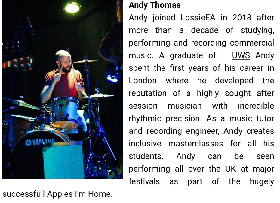 LossieEA's tweet photo. #SundayMorning 
#networking 🌍
#MeetTheTeam 
#AndyThomas #Bio 
#Music #Tutor  @LossieEA 
#LossieEA #ApplesImHome @apples_im_home 
https://t.co/BRjL2h0je4 https://t.co/hCnR6VXAEE