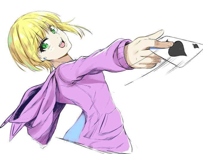 殆どバケツ塗りの絵だとこれくらい 