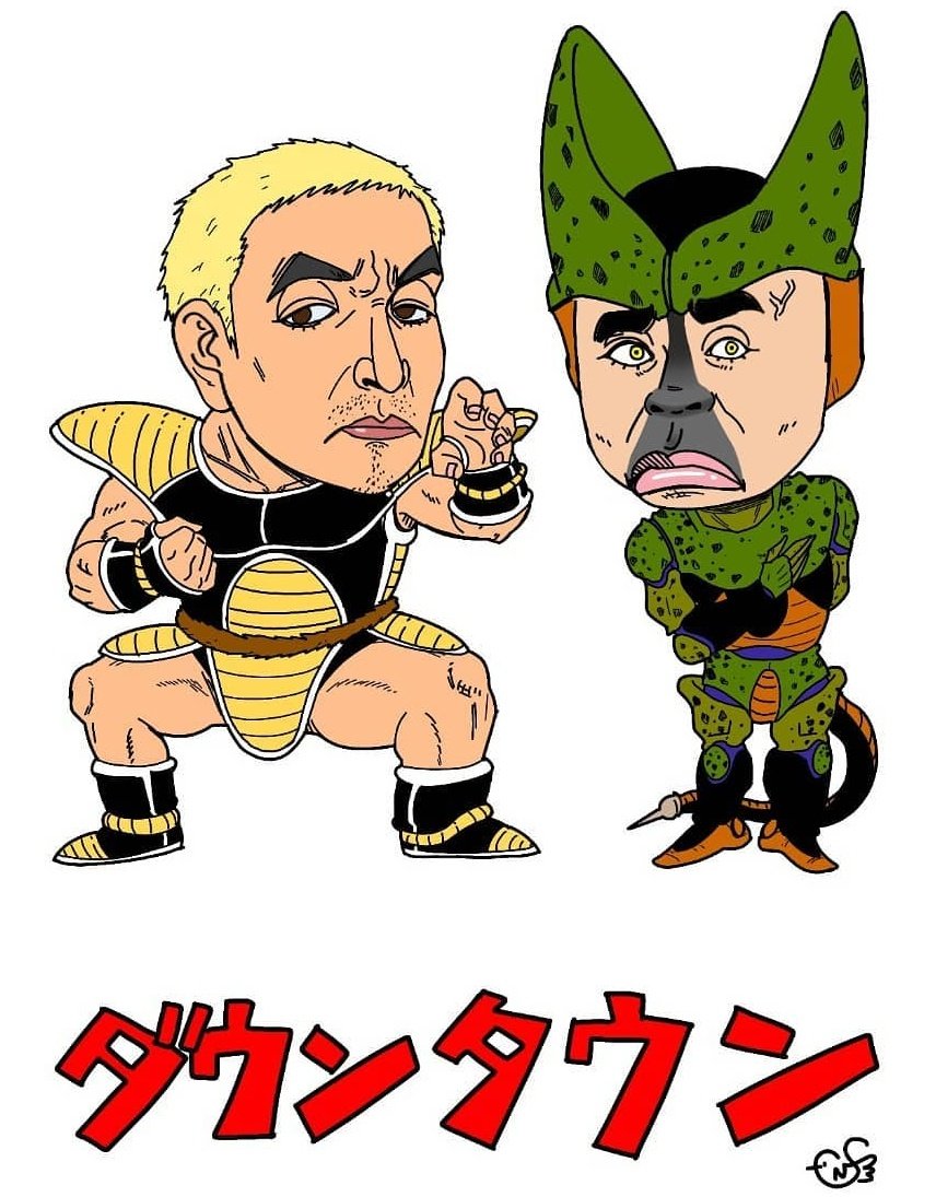 内藤伸二 僕のヒーロー 松本人志 浜田雅功 ダウンタウン ヒーロー 鉛筆画 コピック 四コマ漫画 絵描きさんと繋がりたい イラスト好きさんと繋がりたい Art 内藤伸二 T Co Cly2semlae Twitter