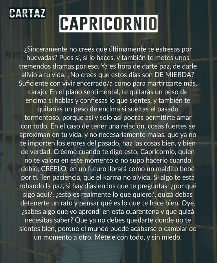 CARTAZ 🔮
C A P R I C O R N I O