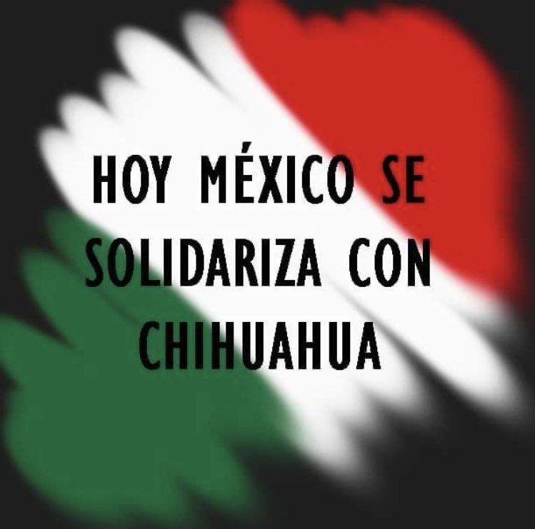 gamiz_rios's tweet photo. #FuerzaChihuahua #LopezMexicoTeRepudia #LopezAsesino #ChihuahuaNoEstanSolos  APOYO TOTAL A LOS HERMANOS DE CHIHUAHUA!! #OposicionUnida 👊🏿👊🏿👊🏿 https://t.co/MRZ3eoC7Bb