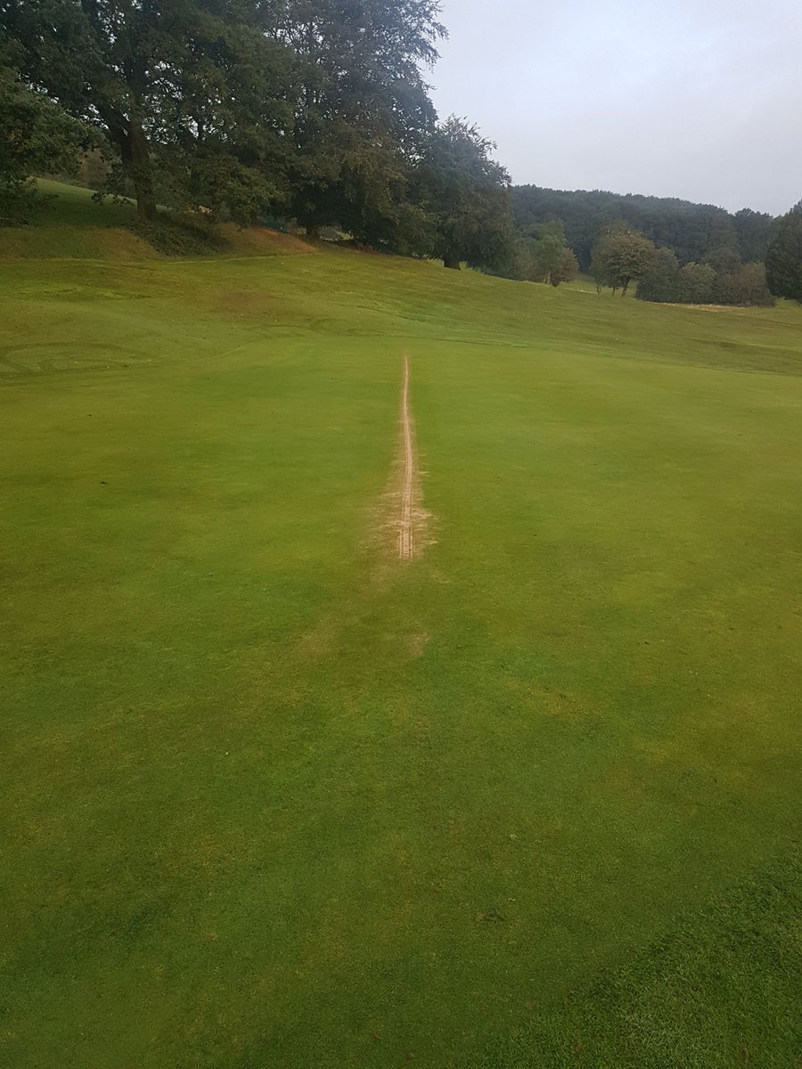 greenkeeperdave's tweet photo. Motorbike damage is always on a Sunday morning , it'll grow back in no time , cheers Mr Twat whoever you are #superproblems #greenkeeper #greenkeeping #birmingham #birminghamuk #westmidlands #brum #brumhour https://t.co/0QClGQDpZo