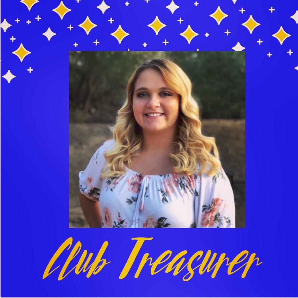 SahuaritaCheer's tweet photo. Say HELLO 👋 to our 2020-2021 Cheerleading Club Officers!! President: Emily Gallego, Vice President: Chase Kinsman, Treasurer: Alexzandrea Williams 💙💛✨💙💛✨ https://t.co/7lQ5glhKTP