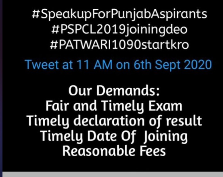 kadvasra_suman's tweet photo. #SpeakUpForPunjabAspirants https://t.co/xU40Eo7k1O