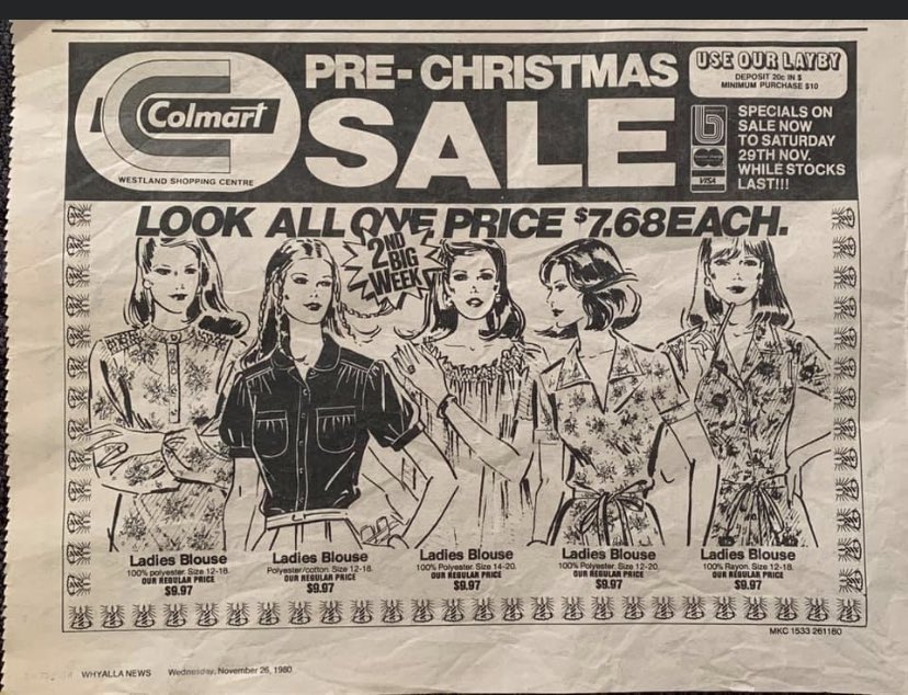 adelaidebrad's tweet photo. @oldshopsoz not sure this was just a SA thing or if it went nation wide #colmart https://t.co/z0T7gbYf6I