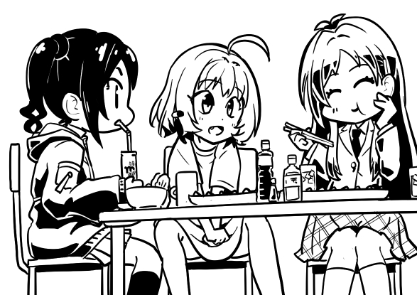 ほのぼのユニ募漫画を描いている 