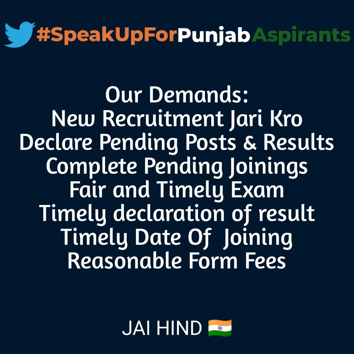 Manisha67735113's tweet photo. #SpeakUpForPunjabAspirants 
@CMOPb 
@capt_amarinder https://t.co/WpUAOuIVGc