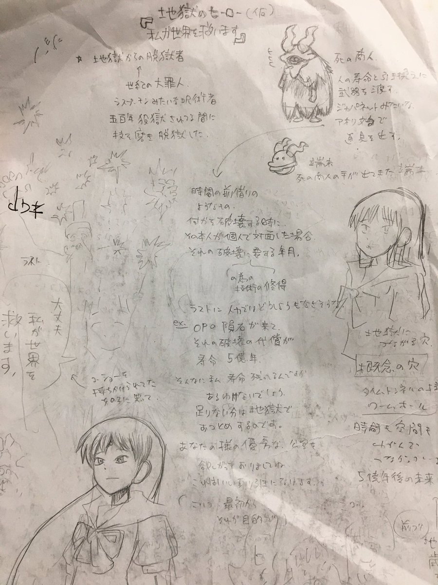 読み切りの時の色々ネタ帳より。 