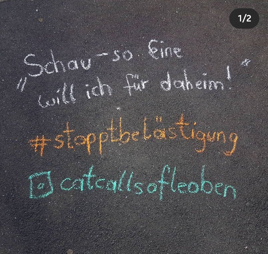 catcallsofleob1's tweet image. Wir sind nicht eure Heimdeko.
.
Wir sind nicht euer Accessoire.
.
Wir sind nicht eure Trophäe. 
.
Wir gehören nicht euch. 
.
Hawidere.
instagram.com/p/CDstOjNB-km/…

#stopptbelästigung #leoben #chalkback #wehrteuch