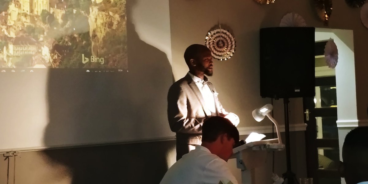 RoryJonesSA's tweet photo. The Chubb dinner went down a storm last night. Good food, good company and some wise words from guest speaker Mr Tshepo Mantje. Well done to our award winners and thanks to all who contributed to a great evening. #chubbnews #wyvern #chubbstallions https://t.co/SrHBQQyrlt