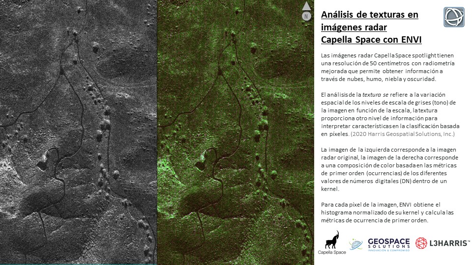 GeoSpaceSol's tweet photo. Análisis de texturas en imágenes radar #capellaspace con #ENVI
#ENVIanalytics #SARprocessing #SARisMagical #SAR
@GeoByHarris @capellaspace @GeoSpaceSol https://t.co/DcEI9lADzi