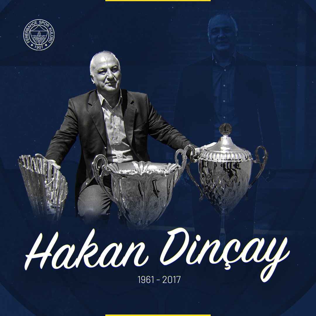 Sarı Lacivert’e olan tutkusuyla 15 yıl Yönetim Kurulu Üyesi olarak kulübümüze hizmet etmiş, Voleybol şubemizin birçok başarısında imzası olan Hakan Dinçay’ı sevgi, saygı ve özlemle anıyoruz.