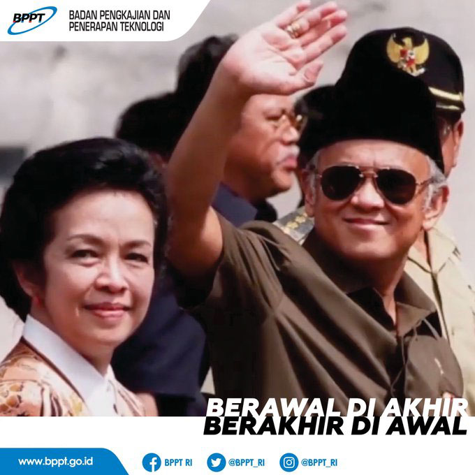 BPPT_RI's tweet photo. Assalamualaikum Teknopren! Jumpa lagi di #TechnoWeekend. Kali ini kita mau bahas tokoh penting di dunia IPTEK yaitu Prof. B.J Habibie
#BPPTsolidsmartspeed #BPPTJagoanInovasi #Habibie #1TahunAlmHabibie #BapakTeknologiIndonesia https://t.co/ofgWMVJa81