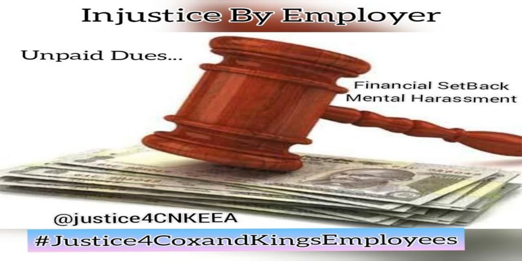 DateKailas's tweet photo. #Justice4CoxandKingsEmployees
We need your help .  Please voice us to the entire nation.
@justice4CNKEEA 
@coxandkingsIN
@MirrorNow
@ndtv
@NDTVProfit
@NEWS9TWEETS
@NewsX
@republic
@ArnabGoswamiRTV
@TimesNow
@ETNOWlive https://t.co/BoMZhbViIV