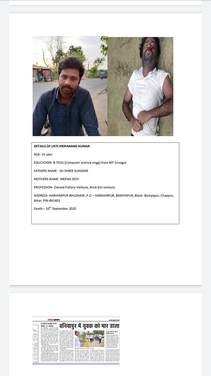 DIVYASI69120083's tweet photo. #justice for kripa
If we don't get justice now..we can never expect youth to go back in villages and work for its development..the continuous pain of leaving your villages and homes for jobs in big cities will never end..this gundaraj of local dabangs needs to be curbed https://t.co/RYdCALkJxR