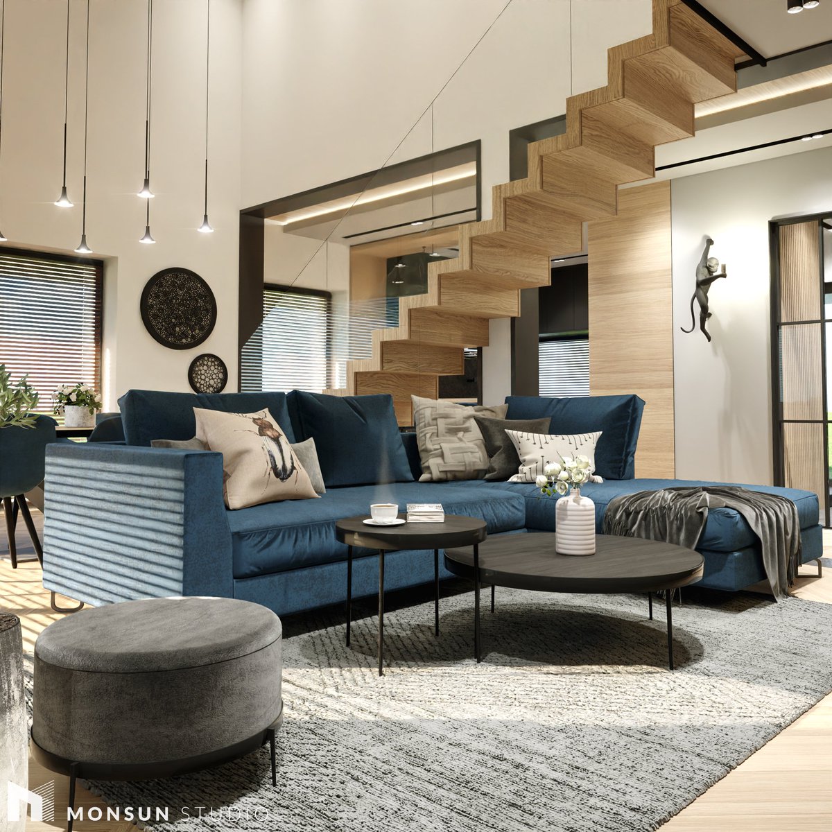 MonsunStudio's tweet photo. W @monsunstudio zaprojektowaliśmy wnętrze #nowoczesnastodoła prezentujemy #salon Kawa w takim miejscu mmusi smakować wyśmienicie!
#interiordesign #homedecor #shilo #wood https://t.co/ab2ZIfRJkH