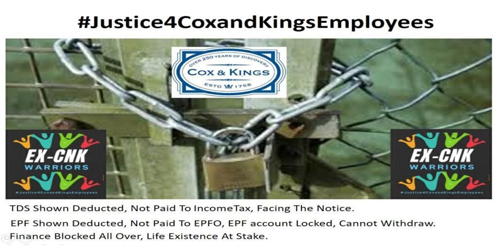 Sonal91809133's tweet photo. #Justice4CoxandKingsEmployees

Please help us

@justice4CNKEEA 
@coxandkingsIN
@ZeeBusiness
@Zee_Hindustan
@ZeeNews
@AmarUjalaNews
@JagranNews
@DailyNavajyoti
@haribhoomicom https://t.co/eABht7rmRK