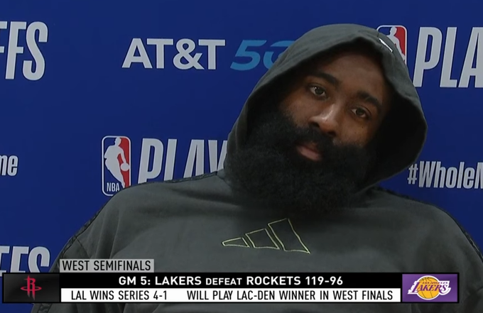 系列賽1-4出局後，哈登點出火箭輸球關鍵因素，他們只差一個關鍵球員！-黑特籃球-NBA新聞影音圖片分享社區