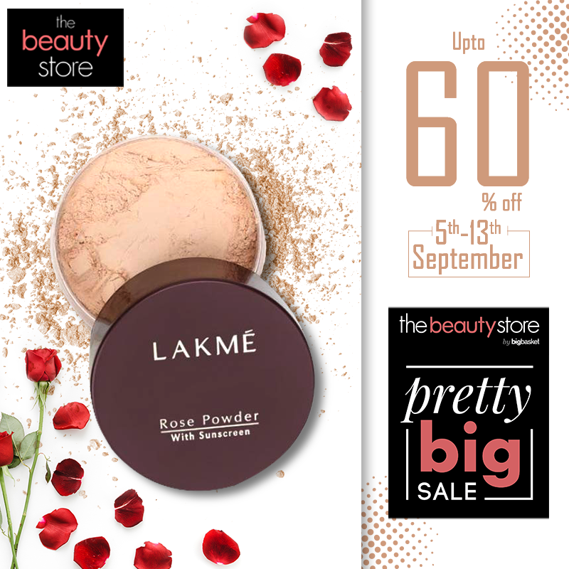 bigbasket_com's tweet photo. #Blush that also protects your skin? Get the @ILoveLakme #RosePowder which has a mild rosy fragrance, protects your soft skin with #Sunscreen! Grab it now from the #PrettyBigSale at upto 60% off from #thebeautystorebybigbasket - https://t.co/IAS03YpDnp
#ShopOnline #Sale https://t.co/fGbthA5dvB