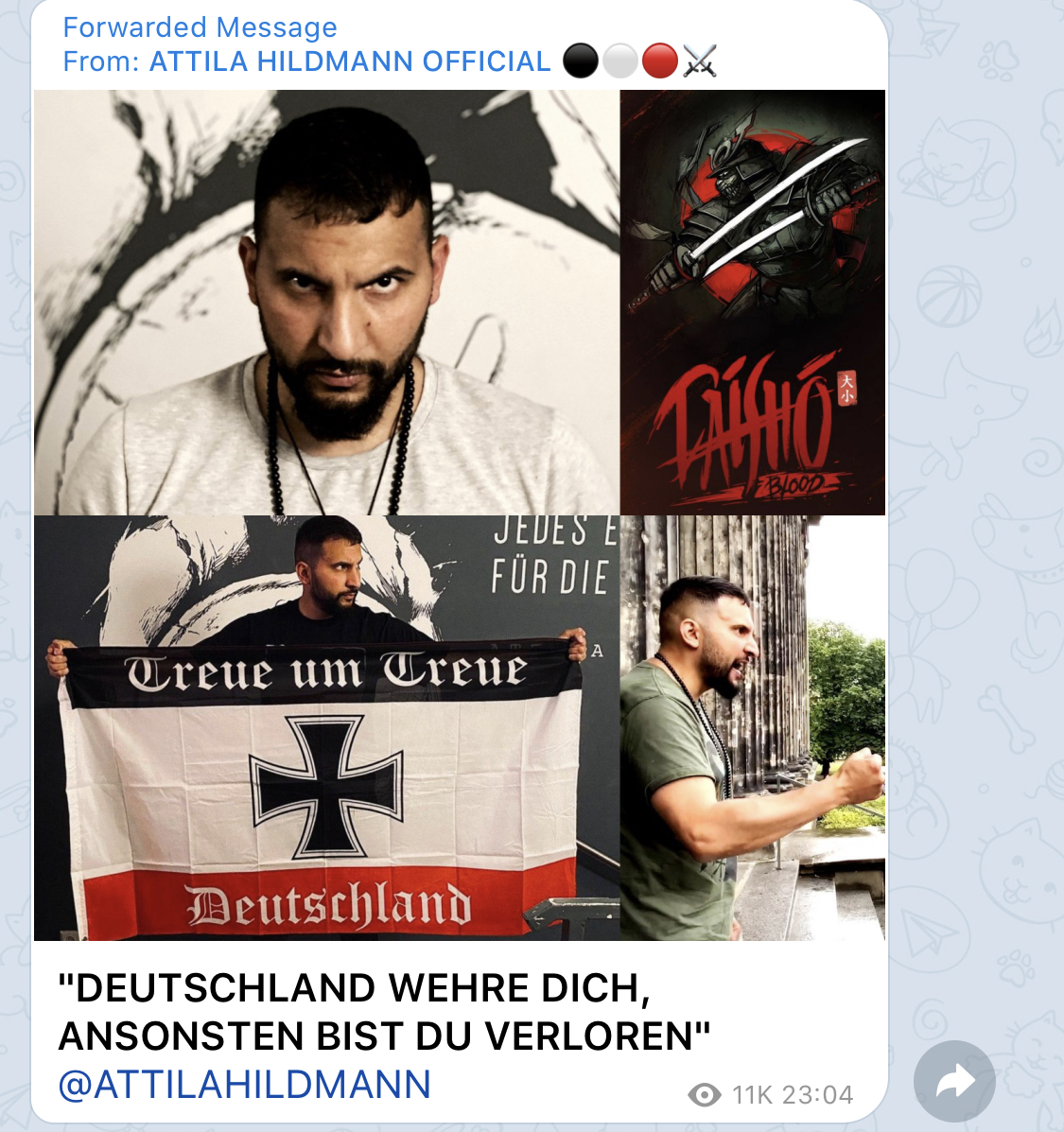 Linuzifer's tweet photo. „Treue um Treue“ war der Wahlspruch der Fallschirmjäger der Wehrmacht.
https://t.co/qBtlLcDoKT https://t.co/piSAhCOThU