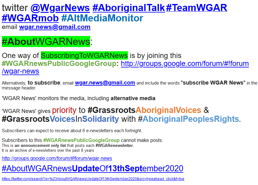 WgarNews's tweet photo. @xskinn @JennyPineapple2 @CartwheelPrint @blakandblack @01000011CS @lynlinking @LadyPoop2 @WhteRbbnAdvocat @RobRobbEdwards @JonesHowdareyou @Michz45 @RachelQuayle08 @3wombats @KingLouisRocks @RBJRON @indica2007 @DerekRobinson2 @L_DeWeaver @Surfiniae @rationalbitch @YaThinkN @PixieYugen @On_Da_Ball3 @OddemocracyA @potcalling @Kosmic_Quokka @NEILDav80815508 @deayton_kerry @kellyconrad956 #WGAREdNote: '1WayOf #SubscribingToWGARNews is by #joining this #WGARnewsPublicGoogleGroup: https://t.co/VQ8Trfmbu9 or email wgar.news@gmail.com & include the words "#subscribeWGARNews" inMessageHeader'
| #Sivvy #Fighter4aBetterWorld #Surfiniae @Surfiniae https://t.co/LiF3zKItG3 https://t.co/QmqdoetD8A