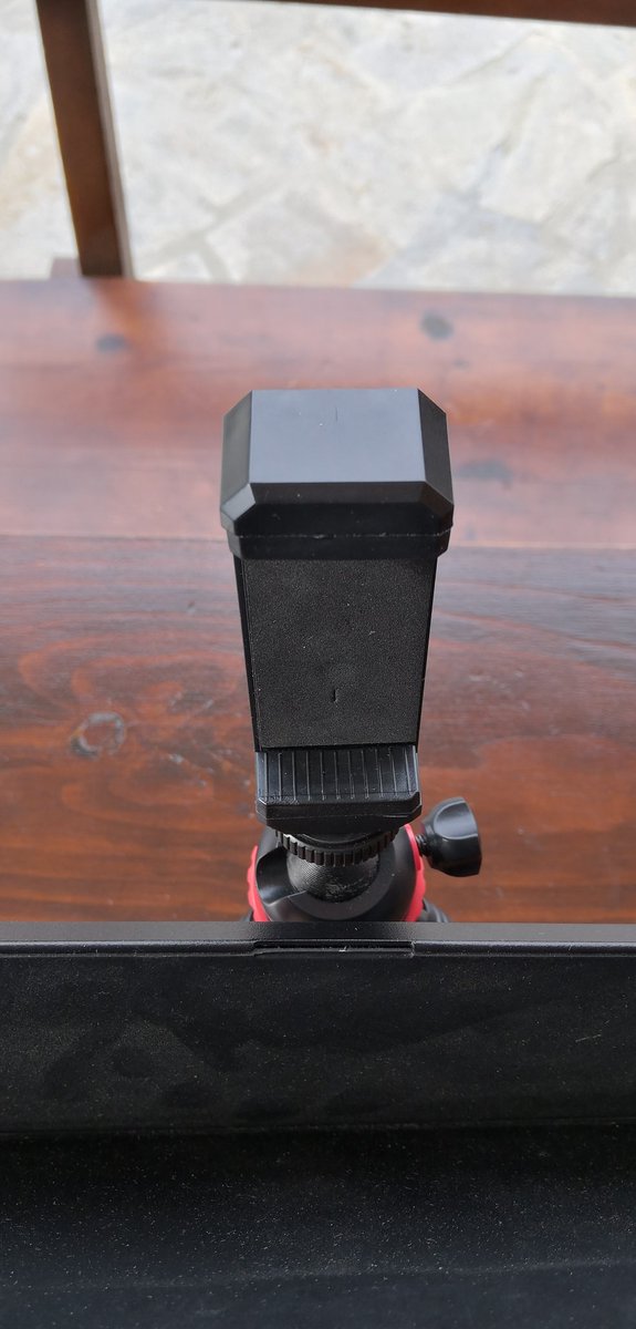 kalinchernev's tweet photo. Here's how you reuse ๐ธ tripod for a working setup. #remote #workspace #thinkvisionm14 https://t.co/afruG5KHs5