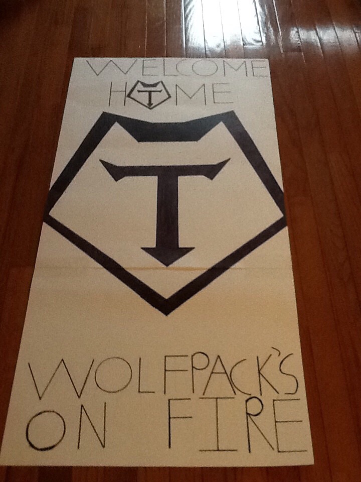 Spending time making posters at home with my youngest son, getting players and staff to sign them, and mounting them on his bedroom door.