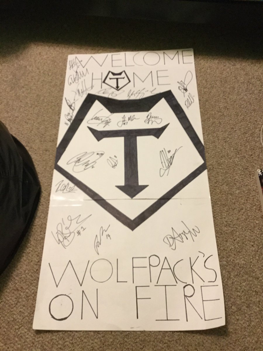 Spending time making posters at home with my youngest son, getting players and staff to sign them, and mounting them on his bedroom door.