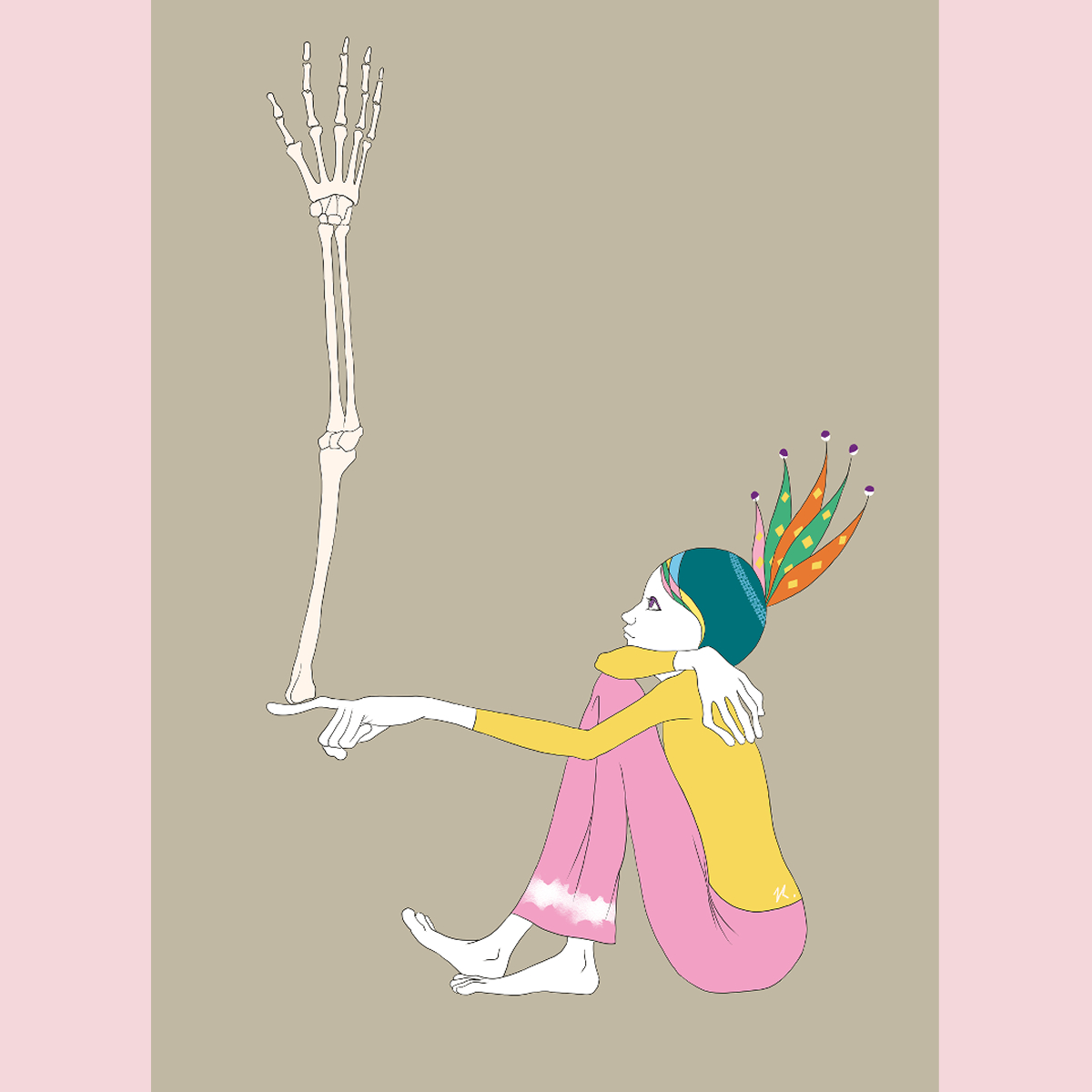 「自由上肢骨の精

フワフワのフワ～ 」|naopu71_art_jpのイラスト