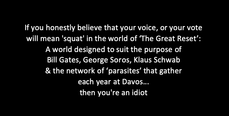 These people have no allegiance to ANYTHING other than 'power'. What they disagree on amongst themselves is of minor concern, compared to their shared intent:'The Great Reset'Gates, Soros, Rockefeller...are different heads on the same Hydra. This a coup. It must be stopped.4/4