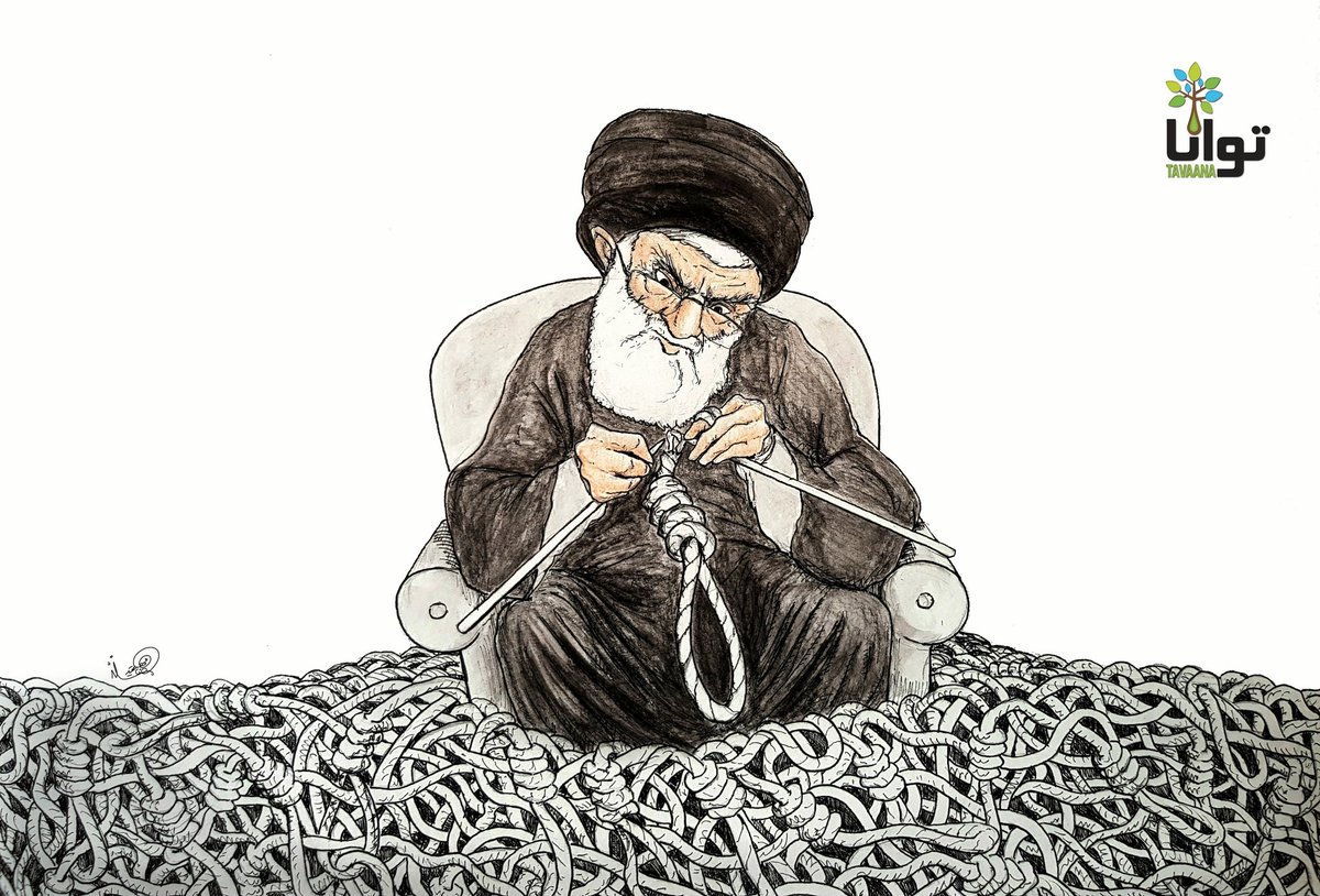 Rezacartoon's tweet photo. برای گردن همه میبافد...
#نوید_افکاری_را_کشتند https://t.co/K72yvscX6I