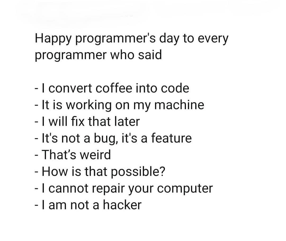 DeveloperSmj's tweet photo. 🙈🙈 I know its a late wish for all programmer but it is 🤩🤩

#ProgrammersDay #programming #programmer #ProgrammersDay2020 https://t.co/Igde2PTlbP