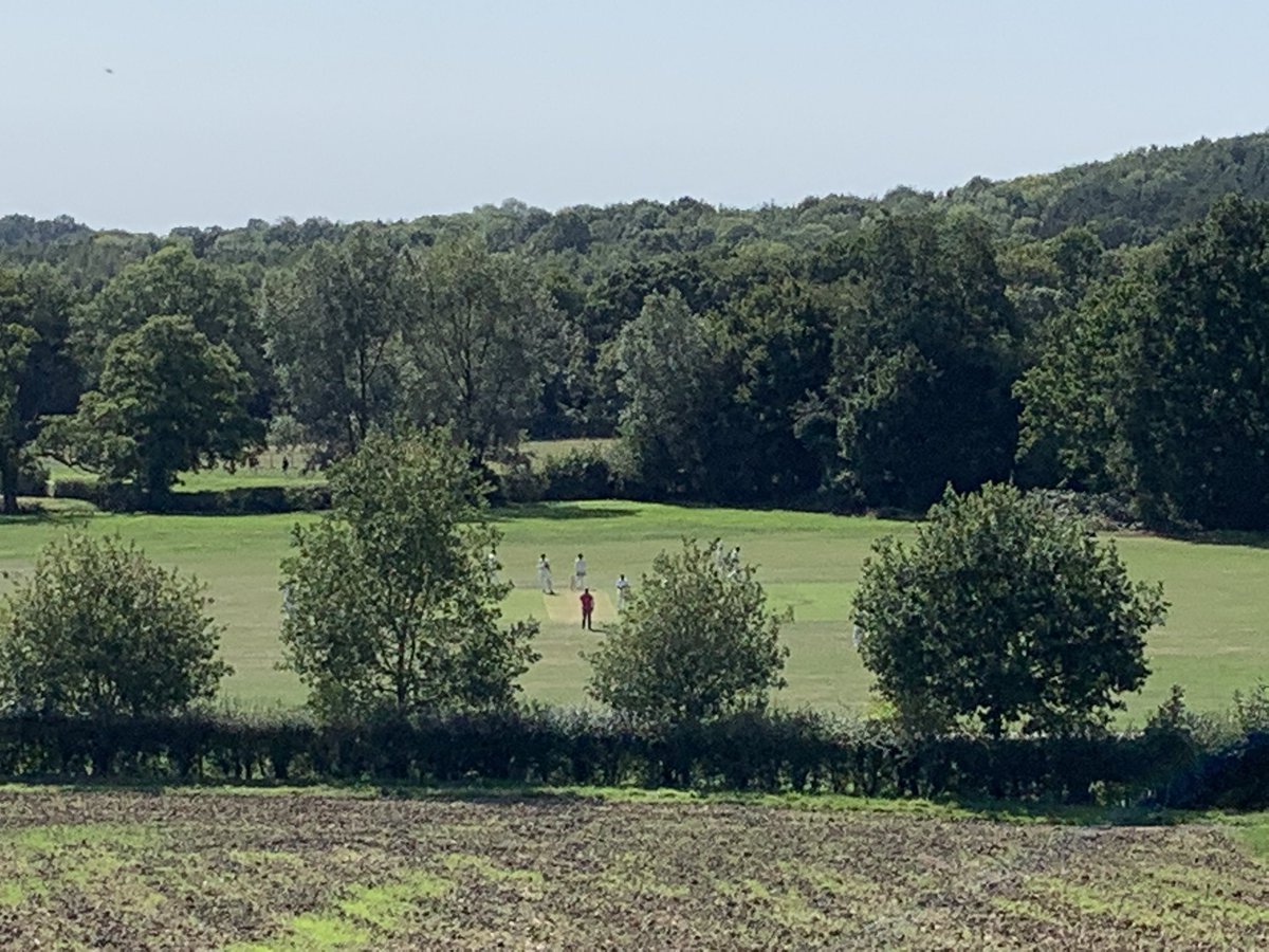 Magnificent. Day 2 of OLCC Kent tour - at <a href="/ShipbourneCC/">Shipbourne CC</a> playing <a href="/LeighCCKent/">Leigh Cricket Club</a> - a few slightly sore heads now cooking in the September sun ☀️ 🏏