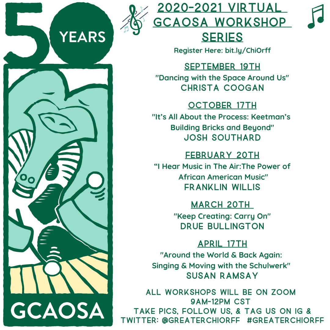 There are 4 more virtual Music Ed workshops on the horizon!  Sign up for all 5 and get a discount!