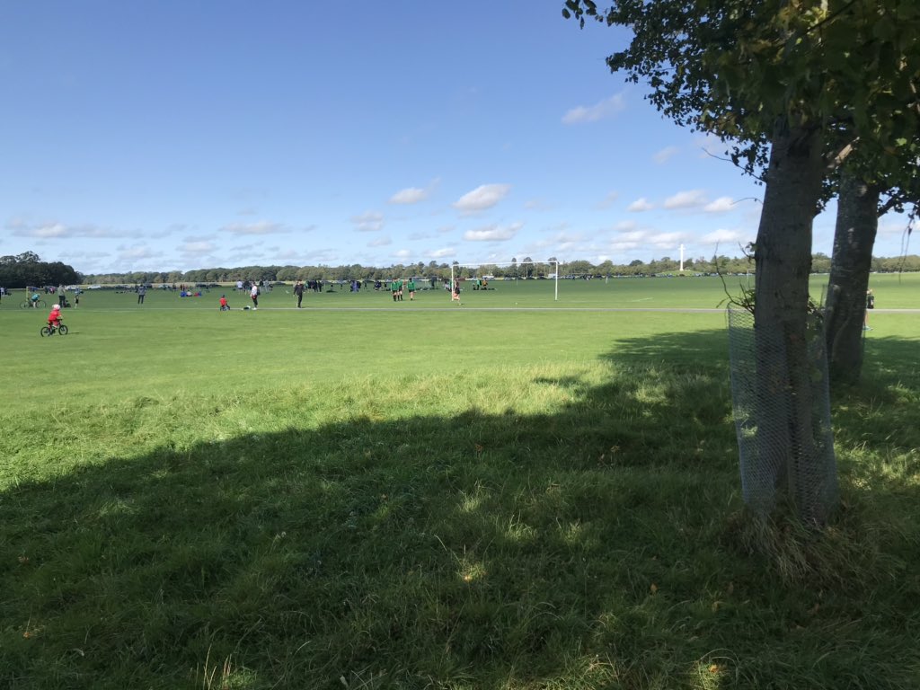 We started here - the 15 Acres in the Phoenix Park. The team met at this pavilion and played on Pitch Number 4 in that first game. The Phoenix Park was the club’s home ground for that first season.