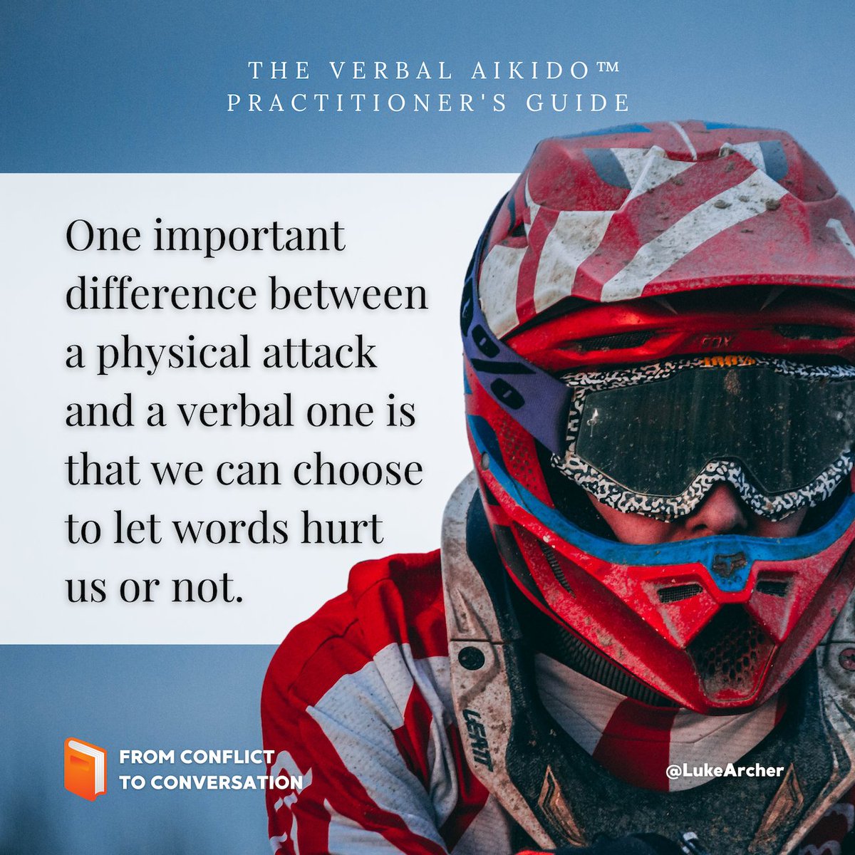 Coming soon - From Conflict to Conversation: The Verbal Aikido™ Practitioner's Guide 📚

The essential guide to transforming relationships and developing sustainable harmony.

Take a step towards inner and outer peace, click here for more infos.

bit.ly/2WKLjoT