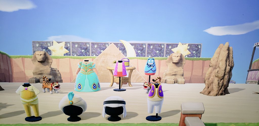 みーママ アラジンのエリア アラジンは３ヶ所あって宮殿 砂漠 夜空と魔法の絨毯があります あつ森 ディズニープリンセスの島 T Co 8kvzvmzgaa Twitter