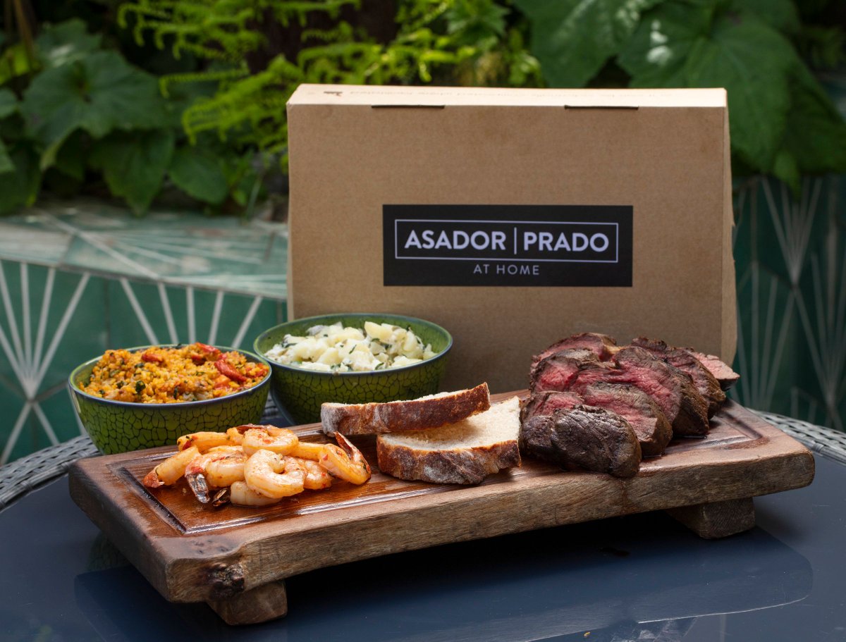 Finish off your weekend on he right note with our Asador|Prado At Home offering. 

Collection is available from our sister restaurant <a href="/prado/">Antonio Prado</a>.dublin until 4pm today. 

#Asador #Prado #BarbecueRestaurant #AsadorAtHome #PradoAtHome  #FireUpTheGrill #CookingOverHeat #ArtOfBarbecue