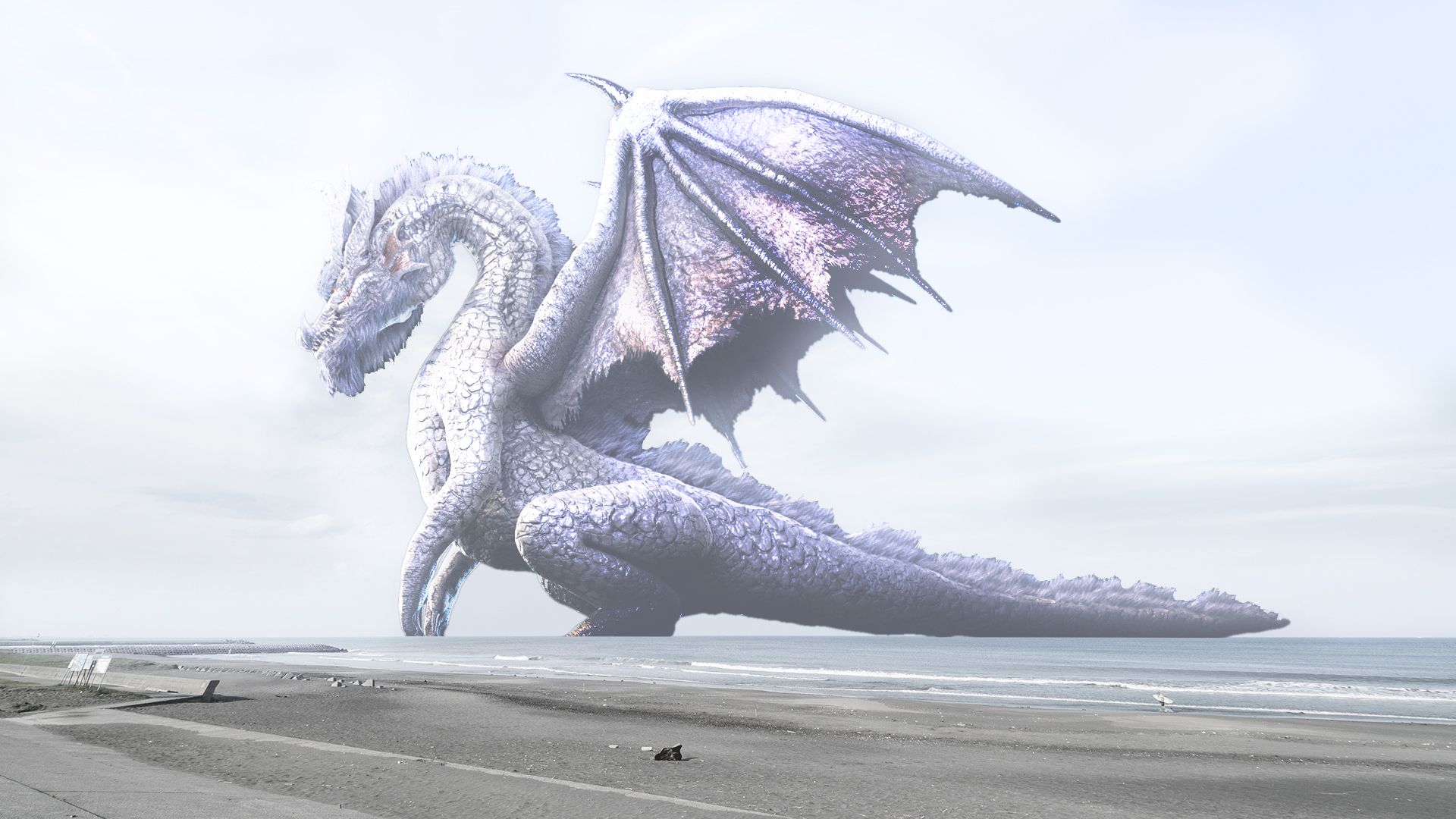 宮川 على تويتر ミラルーツ作っていました 白いドラゴンってなぜか神々しさを感じます ミラルーツの資料見てて思ったんですけど 長い期間生きる 祖龍でも口の中は赤で可愛いんだなって思いました もっとパサパサかと思ってました ミラボレアス ミラルーツ 3dcg
