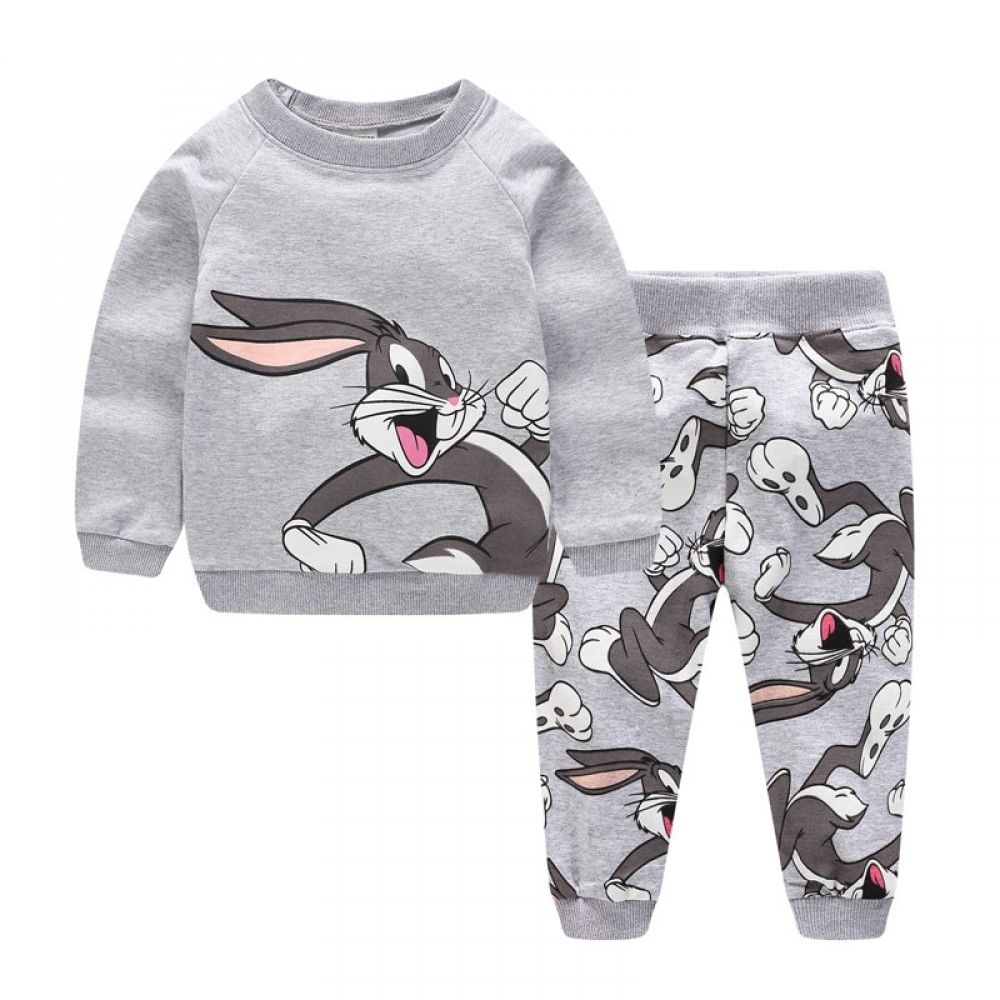 #little #awesome Children Winter Clothes Baby Boys Cartoon Clothing Sets Cute Rabbit Printed Warm Sweatsets for Baby Boys Girls Kids Clothes cubbyandbubby.com/children-winte…