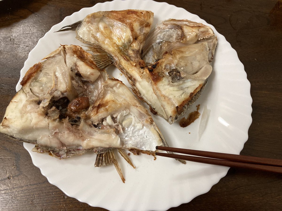 カマの塩焼き