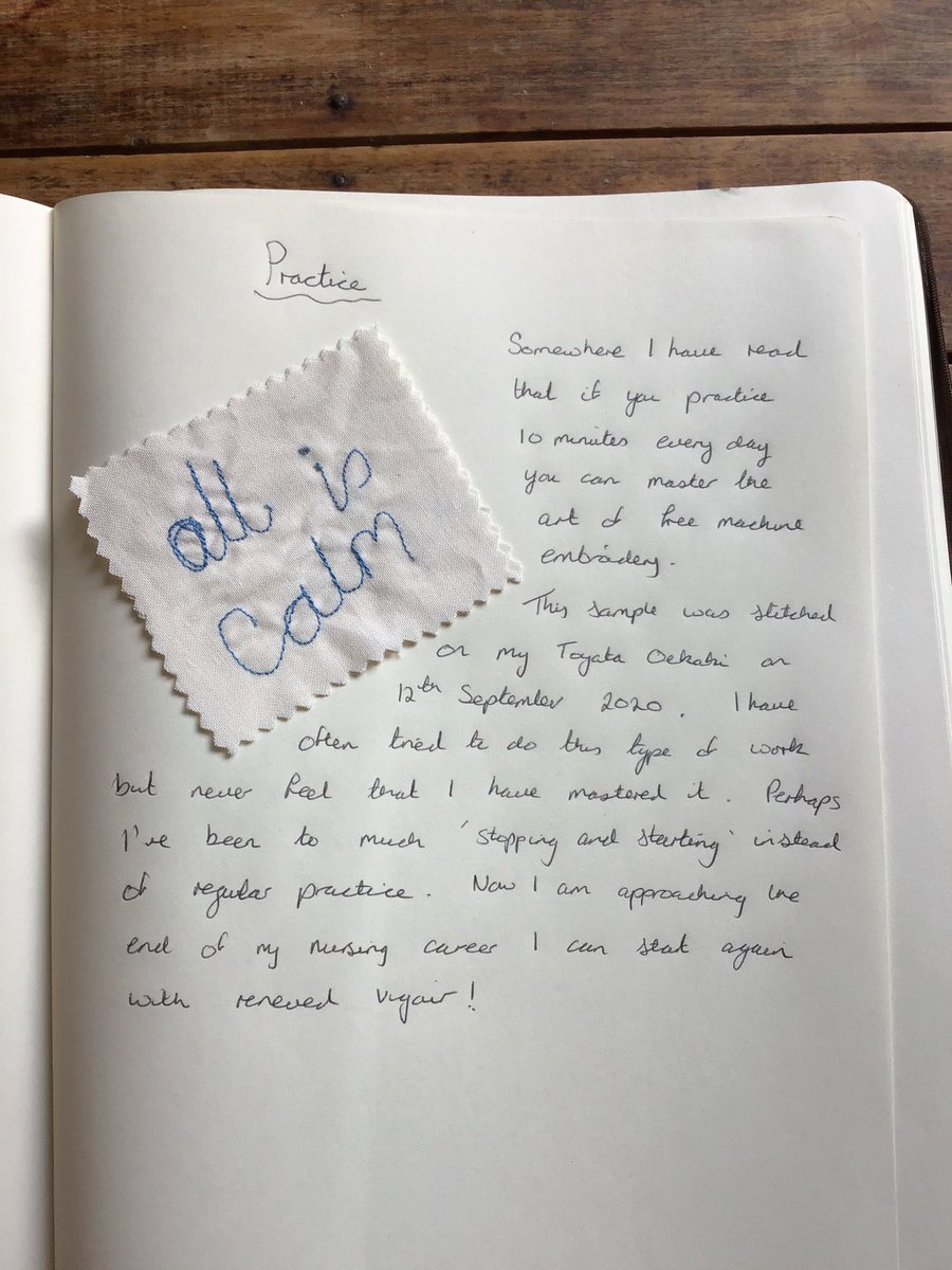 riversidecraft's tweet photo. Having a go mastering free machine embroidery. I thought I’d practice writing with my sewing machine. #Practice  #freemachineembroidery #inspirationalwords https://t.co/J98ljgQMuM