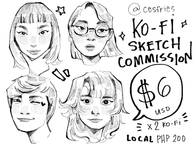 Halu! I'm open for ko-fi sketch commission✨
Pls feel free dm me if you're interested! 

retweets are greatly appreciated?

https://t.co/CT0k6KAaVj 